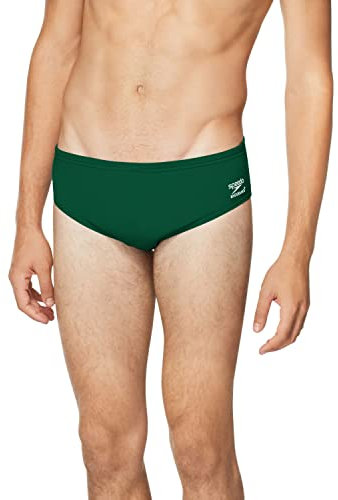 Speedo Costume da bagno da uomo Endurance+ Solid Adulto, Squadra verde scuro, 34