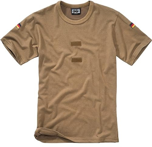 BWuM Bundeswehr Tropenshirt mit Flaggen & Klett, Größe:10 (4XL), Farbe:Coyote