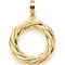 JEWELS BY LEONARDO Anhänger Clip & Mix Madika • Ketten-Anhänger aus goldfarbenem Edelstahl • runder Charm in Kordel-Optik • Clip M (4,8 mm Ø) • Schmuck Geschenk für Frauen • 023278