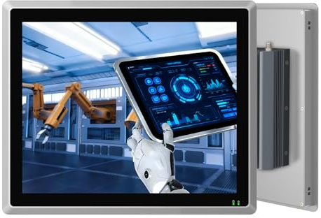 SunKol12,1 Industrie Panel PC lüfterloser IP65 Touchscreen All-in-One | Windows 10 Pro Embedded kapazitiver Touch Computer,Auto Power-on,I5-7200U,8GB RAM,256GB SSD,LAN,HDMI,USB,HMI,für Automation