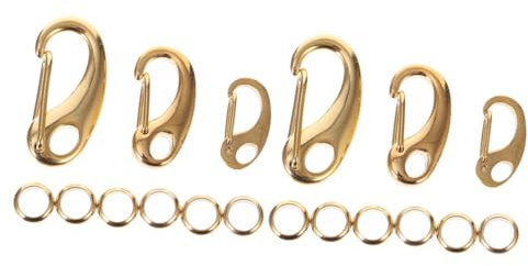 ABOOFAN 2 Sätze Hundemarken-clip Für Haustierhalsband Hundemarken-karabiner Aus Edelstahl Mit Haustier-clip Hundenamensmarken-clip Für Hund Und Katze 3 Stück * 2