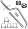 Schalldämpferset Auspuff Abgasrohr für Golf 5 V 2003-11/2008 1.9 TDI Schrägheck