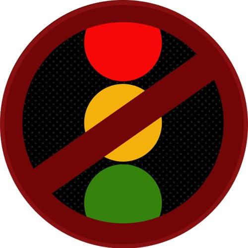 Sammys Shirt Store Ampel-Verbot - Die Ampel muss Weg Aufkleber 10 cm