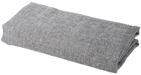 200 cm x 150 cm Leinenstoff Meterware Dekorativer Stoff Stickerei Leinenstoff Dekostoff für DIY Nähen Kunsthandwerk Basteln Tischdekoration Kleidungsdekoration Heimdekoration,Grau
