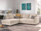 Lisa Design Jake - Ecksofa mit Schlaffunktion - 5-Sitzer - Samt - Links Beige
