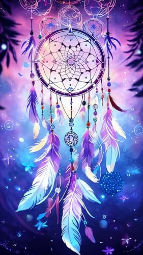 ZHUMUTO Diamond Painting Groß XXL Bilder Set Erwachsene,40x70 cm Traumfänger C,5D Diamant Painting Bilder Erwachsene mit Zubehör Stift Für Wohnzimmer Dekoration