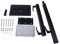 BEVDICNC Pieds de table pivotants à 360 °, noirs, amovibles, réglables, pour camping-car, bateau, ordinateur portable, camping-car, pontons, yachts