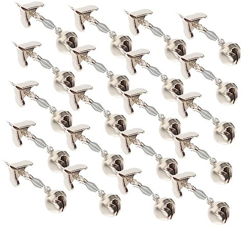 Supvox 20 Stück Metallglocke Angelglocke Angelalarmglocke Angelalarme Für Angelruten Angelgerät Bissanzeiger Fischrutenalarme Angelruten-Alarmglocken Angelrutenglocken