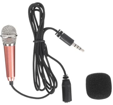 ifundom 2 Set Di Microfoni Per La Casa Accessori Per Canto Microfono in Miniatura Compatto Per Karaoke Telefono Facile Connettività