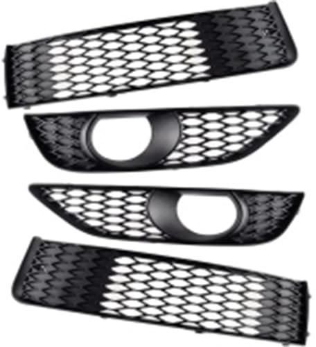 DUBHYYPS Auto Frontstoßstange Nebelscheinwerfergitter für Audi Q7 4L S-Line 2011-2015,ßstange Nebelscheinwerfer Abdeckung Nebelscheinwerfer Grill Trim Abdeckrahmen