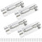 BGOBTY Pestillos para Puertas,4 piezas Cerrojos de Puerta Bloqueo Deslizante,Cerrojo Perno de Puerta para Baño,Pestillo Deslizante acero inoxidable con tornillos para baño,aseo,dormitorio,ventana
