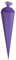 Schultüte - Rohling - lila Größenwahl 35 cm bis 100 cm ohne o. mit Holzspitze - Zuckertüte ALLE Größen - Roth - zum Basteln, Bemalen und Bekleben Bastel..