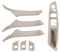 Interior Door Handle Door Handle Interior Door Window Switch Panel Pull Handle RHD Right Hand Driver 7PCS Set For BMW F10 F11 F18 520 523 525 528 530(Model B Oyster)