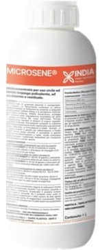 INDIA Microsene flacone 1 litro, insetticida senza solventi per uso civile e industriale