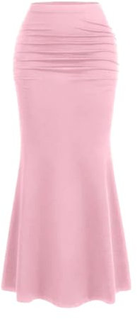 Eleganter Faltenrock für Damen, Pink, Mittel