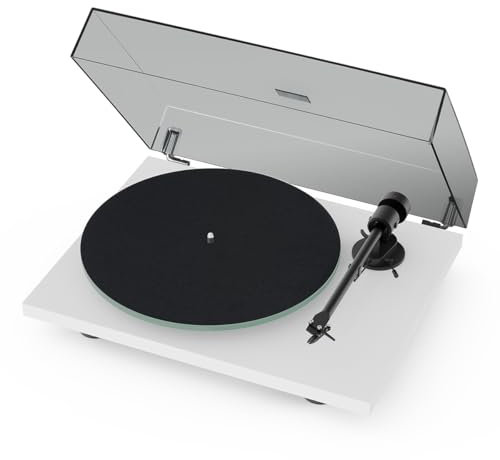 Pro-Ject T1 Evo Phono Turntable with Built-in Preamp (White)