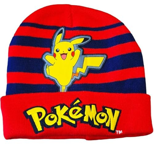 Wintermütze weich und warm für Kinder und Jugendliche für Pokemon (rot)