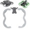 LICHIFIT Propeller Guard Anti-Kollisions-Abdeckungen mit Blitz-LED-Lichtern für DJI AVATA2 Drohne Propeller Protector Bumper Ring Warnblinklicht Beleuchtete TPU Cover Skin