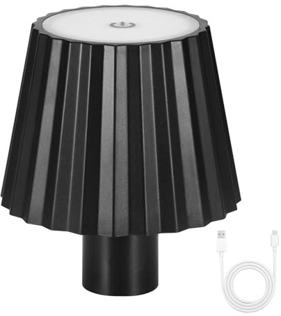 Kssvzz Wireless Bottle Lamp with Touch Control, 3 Colour Rechargeable Beer/Wine/Whisky Bottle Lights, Modern Decor for Home, Bar, Garden (Black)