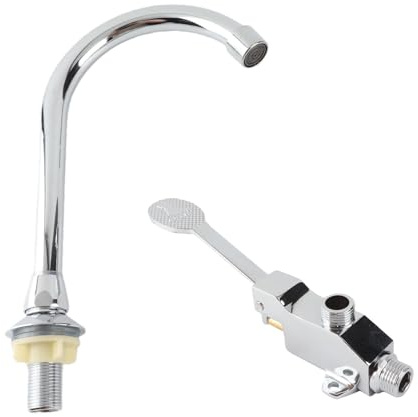 Basin Wasserhahn Set Laborfuß Pedal Sink Water Tap Kit Accessoire für zu Hause und in der Öffentlichkeit