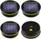 Joycabin Solarlampen Ersatz Top 8cm mit LED Warmweiß Licht Solardeckel, IP65 Wasserdicht Solarbatteriekasten Solarleuchten Solarpanel Ersatzteil für Solarlampen Laterne Deckel Garten (4 Stück 8cm)