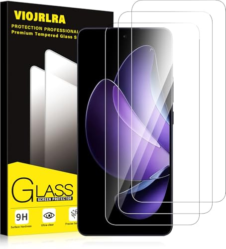 Viojrlra 3 Stück Panzer Schutz Glas für OPPO Reno 13 F/OPPO Reno 13 FS 5G, 9H Härte Schutzfolie, HD Klar Displayschutz, Frei von Kratzern, Anti-Bläschen, Ultrabeständig Folie
