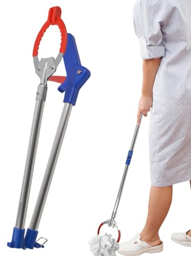 Sghtil Greifzange Und Aufnehmer Werkzeug - Faltbare Ergonomische Aluminiumlegierung Haushaltsbedarf - Greifer Reichhilfe Greifhilfe Werkzeug - Für Sauberkeit Senioren Behinderte Abfall Garten Hof