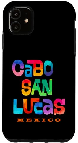 Hülle für iPhone 11 Cabo San Lucas Mexiko Retro Tropical Design