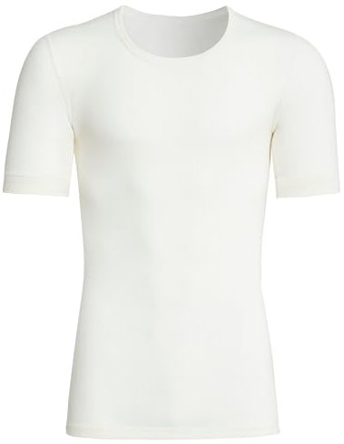 Susa Herren Angora undertrøje S8010070 Thermounterwäsche Oberteil, Weiß (Wollweiß S122), L EU