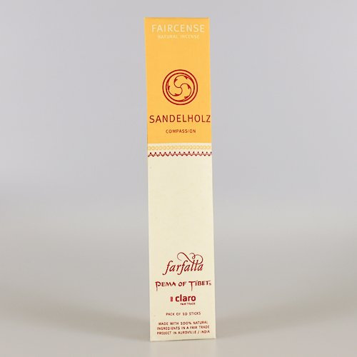 Farfalla Räucherstäbchen Sandelholz (10 Stück) - Bio