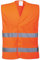 Portwest Zwei Reflex-Streifen Warnschutzweste, Größe: S/M, Farbe: Orange, C474ORRS/M