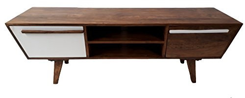 Freudenhaus Retro TV-Board Sideboard Oslo Trapez Massivholz