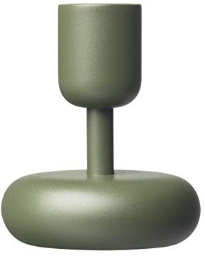 Iittala Nappula Kerzenleuchter, Metall, grün, 107 mm