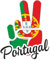 JINTORA - Autocollant Voiture Portugal - Victory - Victoire 16x14 cm - Sticker Vinyle résistant intempéries - Décoration Originale pour carrosserie, Casque ou PC Portable