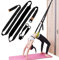 Yoga-Fitness-Stretch-Gurt, Türflexibilität Dehnungsband, Verbesserung der Bein- Taillen- und Rückenflexibilität, Rückenbeuge Trainer, für Reha Pilates Ballett Cheerleading Splits Gymnastik (schwarz)