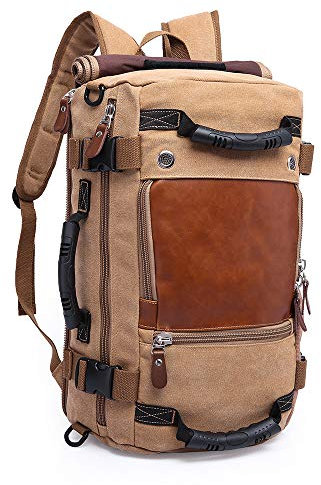 Tensky Reiserucksack für Herren, 30 l, Segeltuch, Vintage-Duffel-Tasche, Outdoor-Sport, Casural Daypack