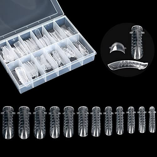 KADS 120 moldes para uñas postizas de gel acrílico o gel UV con escala para extensión