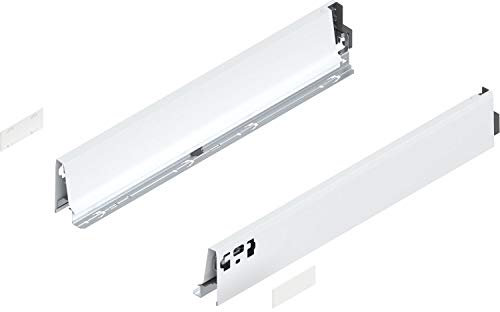 Blum Tandembox antaro M Schubladenschienen-Set | 1 Paar, 30kg 500mm | Vollauszug Blumotion, seidenweiß