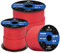 Abma Cord Paracord 3mm 50m 100% Nylon Rope Type II 3 Strands Parachute Cord - Max. 192kg (425lbs) - Reflective Red