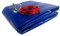 well2wellness Pool Abdeckplane Premium 200 g/m² für Rundbecken bis Ø 5.00m | Blau/Schwarz | Poolplane | Sicherer Schutz | Abdeckplane für Sommer + Winter | Konstante Wassertemperatur