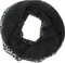 fashionchimp Loop Sommer-Schlauchschal für Damen mit Ausbrenn-Muster, Baumwolle und Polyester, leichter XXL Schal (Schwarz-Punkte)