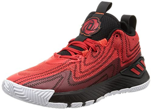 Adidas D Rose Son of Chi II, Sneaker Unisex-Adulto, Core Black/Vivid Red/Solar Red, 39 1/3 EU