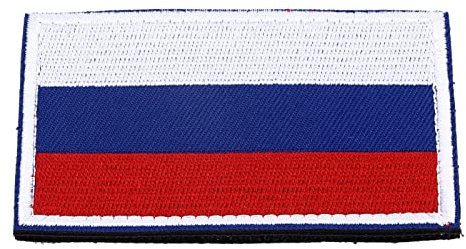 Russland Ukraine Flaggen Patch, Russia Flag Russian Federation National Emblem Embroidered Patches für Kleidung Jacke Hut Tasche Rucksack-Dekorationen
