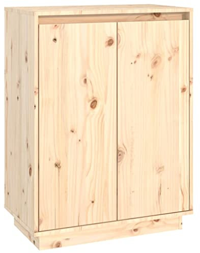 vidaXL Schuhschrank Schuhregal Schuhablage Schuhständer Schuhaufbewahrung Schuhtruhe Schuhorganizer Flurschrank 60x35x80cm Massivholz Kiefer