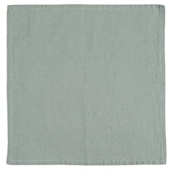 IB Laursen - Stoffserviette, Serviette - Freja - Leinen/Baumwolle - Farbe: Mint Green - 40 x 40 cm
