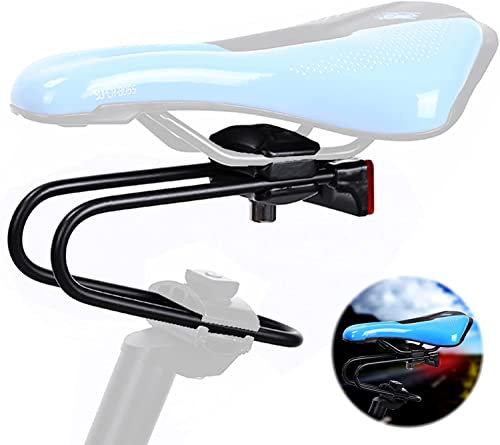 Fahrrad Sattelstütze Dämpfer Stoßabsorbierende Sattelfeder Fahrradsattel Federung Gerät Verstellbare Federsattelstütze Stoßdämpfer mit Reflektierender Streifenwechsel für MTB Mountainbike Rennrad