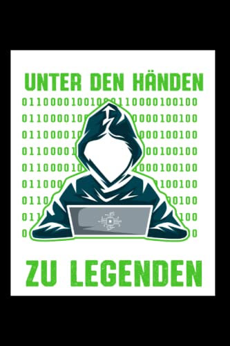 Mit Der Tastatur Unter Den Händen Werden Nerds Zu Legenden: Programmierer Lustiger Computer Softwareentwickler, Notizbuch liniert A5 Format mit 120 Seiten.