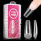 AIMEILI 432 Pièces 10 Tailles Différentes Faux Ongles Semi-Givré Capsules Ongles Gel UV Acrylique pour Nail Art Long Artificiel Ongles avec Boîte