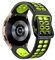 Cinturino Sportivo Compatibile per Samsung Galaxy Watch 6/5/4 40ｍｍ 44ｍｍ/Watch 5 Pro 45mm/Watch 6 Classic 43mm 47mm/Watch 4 Classic 46mm 42mm,28mm Cinturino di Ricambio in Morbido Silicone，Verde Nero