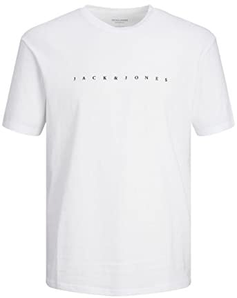 JACK & JONES Jjestar JJ Tee SS Noos T-Shirt, Blanc, L Hommes